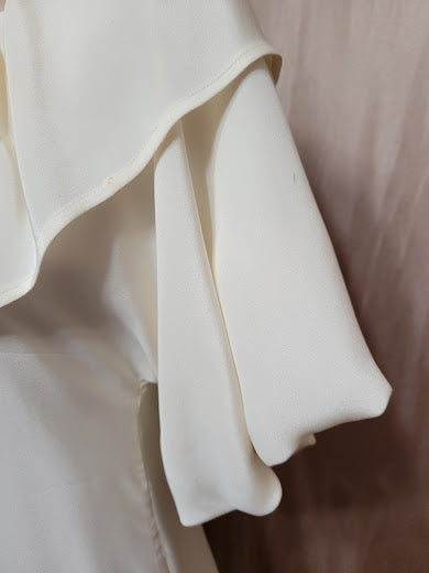 The Cathlyna Dolman  Sleeves Silk Dress