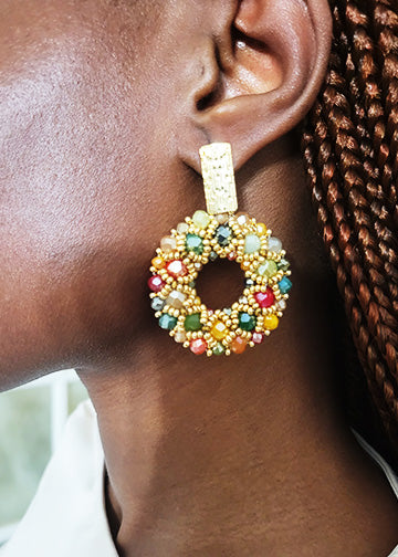The Selena Golden Round Earrings