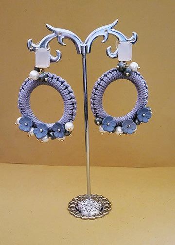 The Alina Hoop Grey Earring set