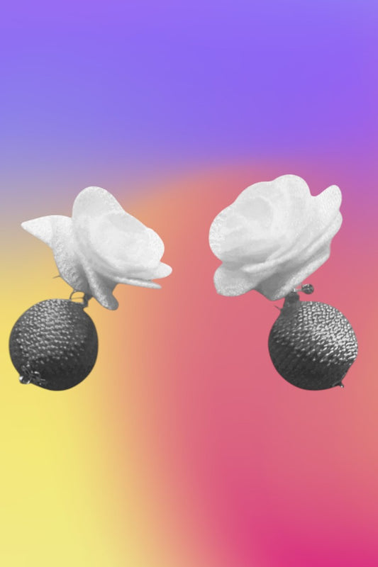 Anna Midnight Bloom Studs Earrings