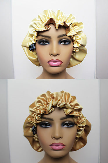 The Lydya Reversible Satin colored Bonnets