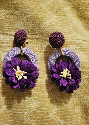 The Perla Purple & Lavender  earrings
