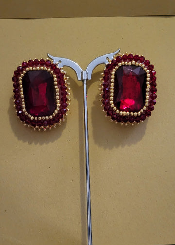 The Ruby  Red Earrings