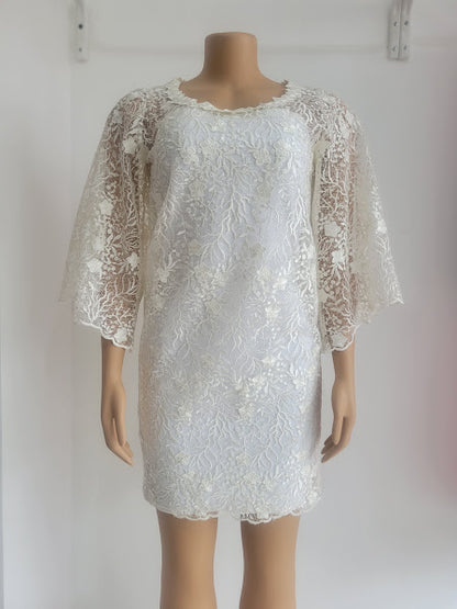 Lumiere short Shift Lace Dress