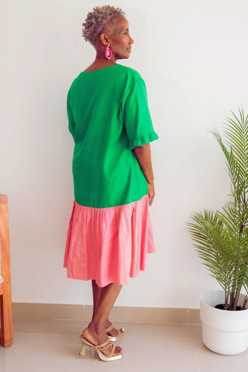 Shania Color Blocking Dress