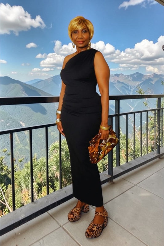 OLinda One Shoulder Dress