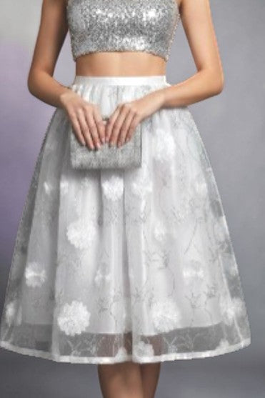 Ciana-3D Floral Bridal Full Skirt