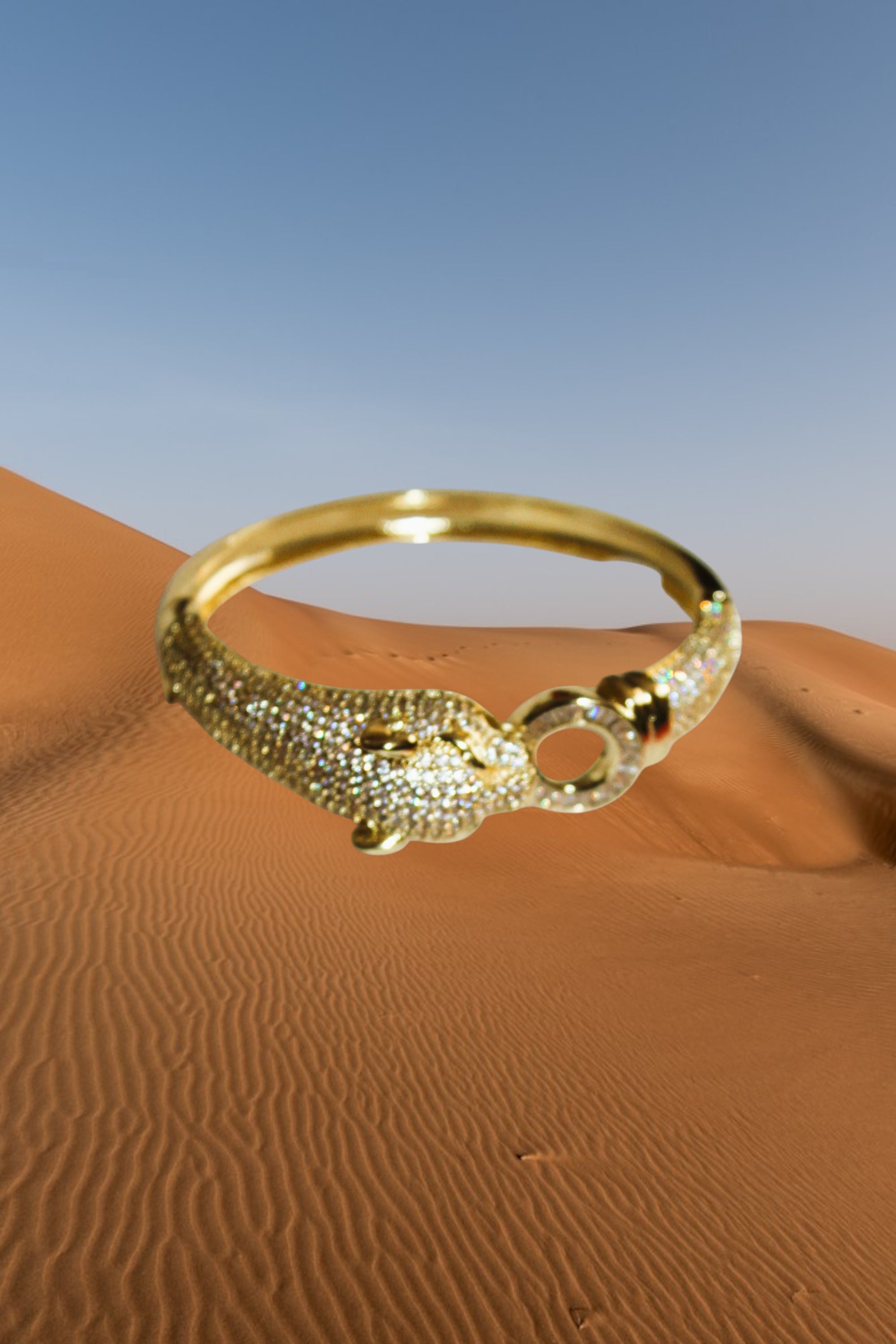 Savana  Cougar Golden beaded Crystal Bracelet