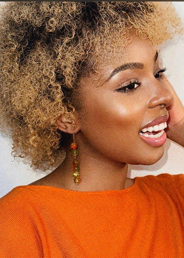 The Souvana Beaded Pendant Earrings