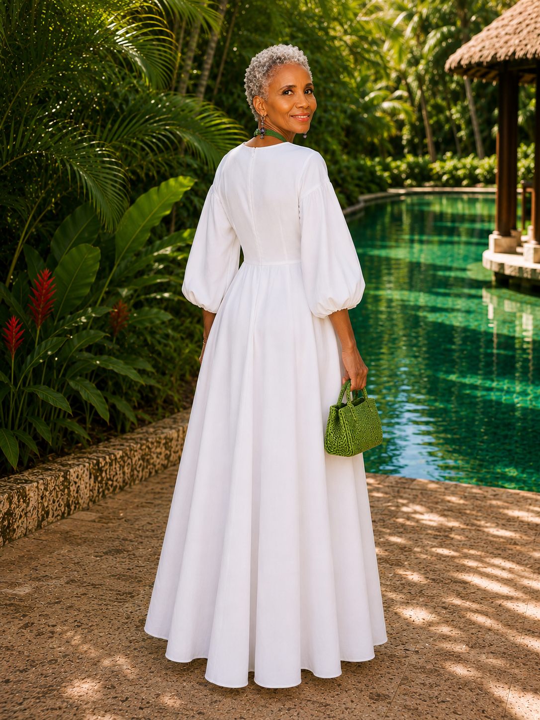 Giovana Long White Dress