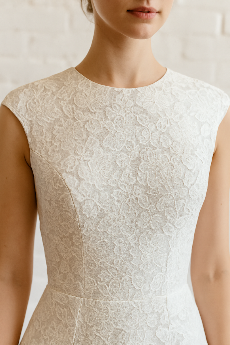 Catalina Sleeveless A Line Wedding  Gown