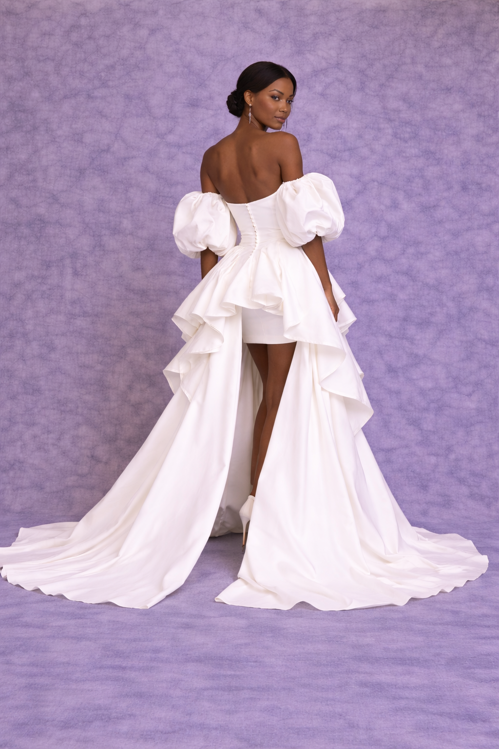 Juliana  short  Bridal Dress & Volume skirt
