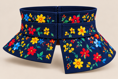 Ayiti | Floral Embroidered Sculptural Belt