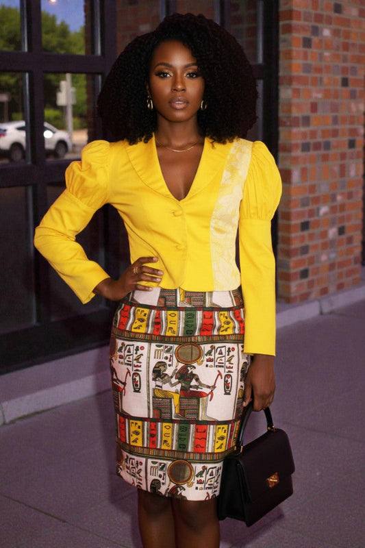 Jamalia Crop Yellow Jacket