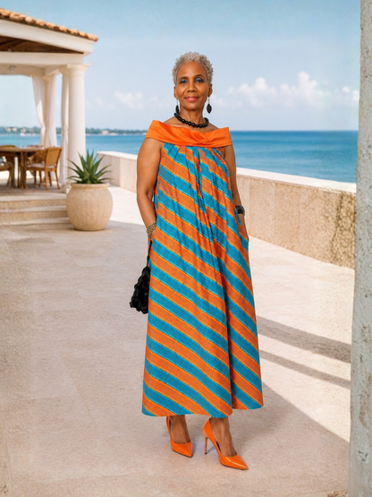Bella Off Shoulder Midi Dress