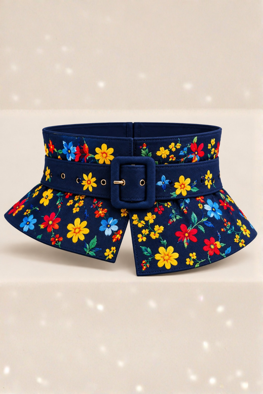 Ayiti | Floral Embroidered Sculptural Belt