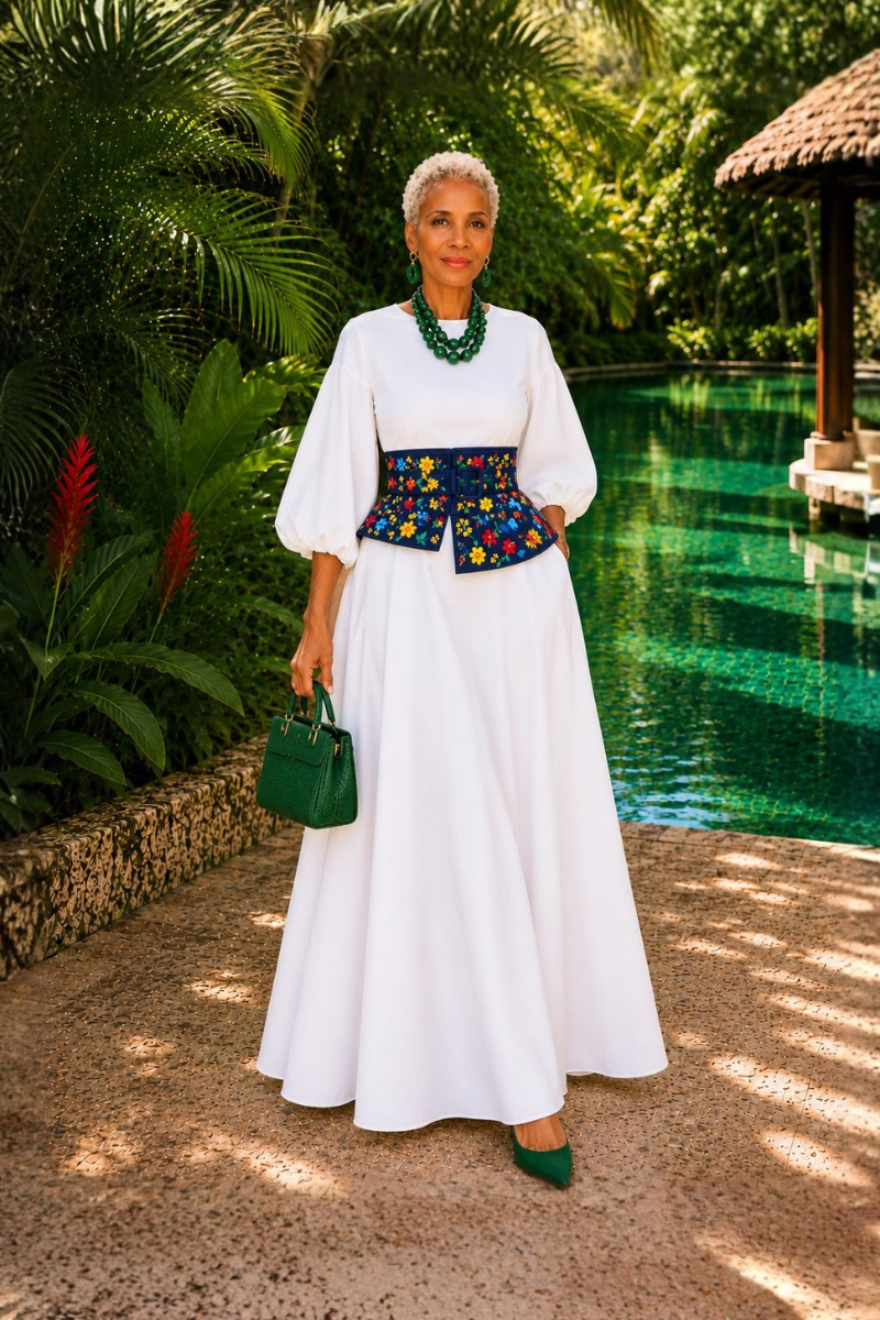 Giovana Long White Dress
