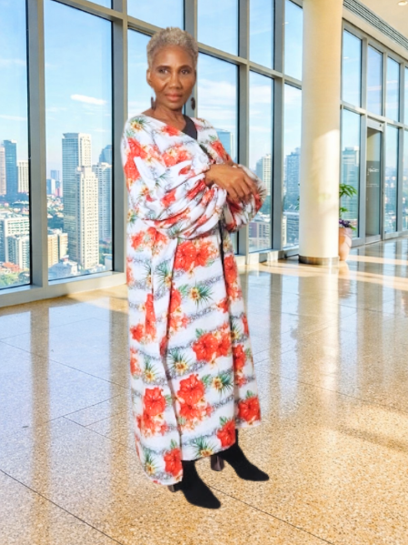 Altagracia White Floral Puff Sleeves Duster