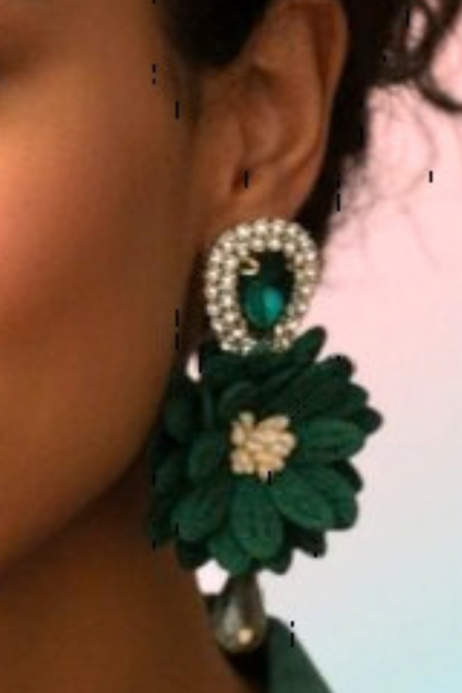 Agathalia Emerald Luxe Florals Earrings