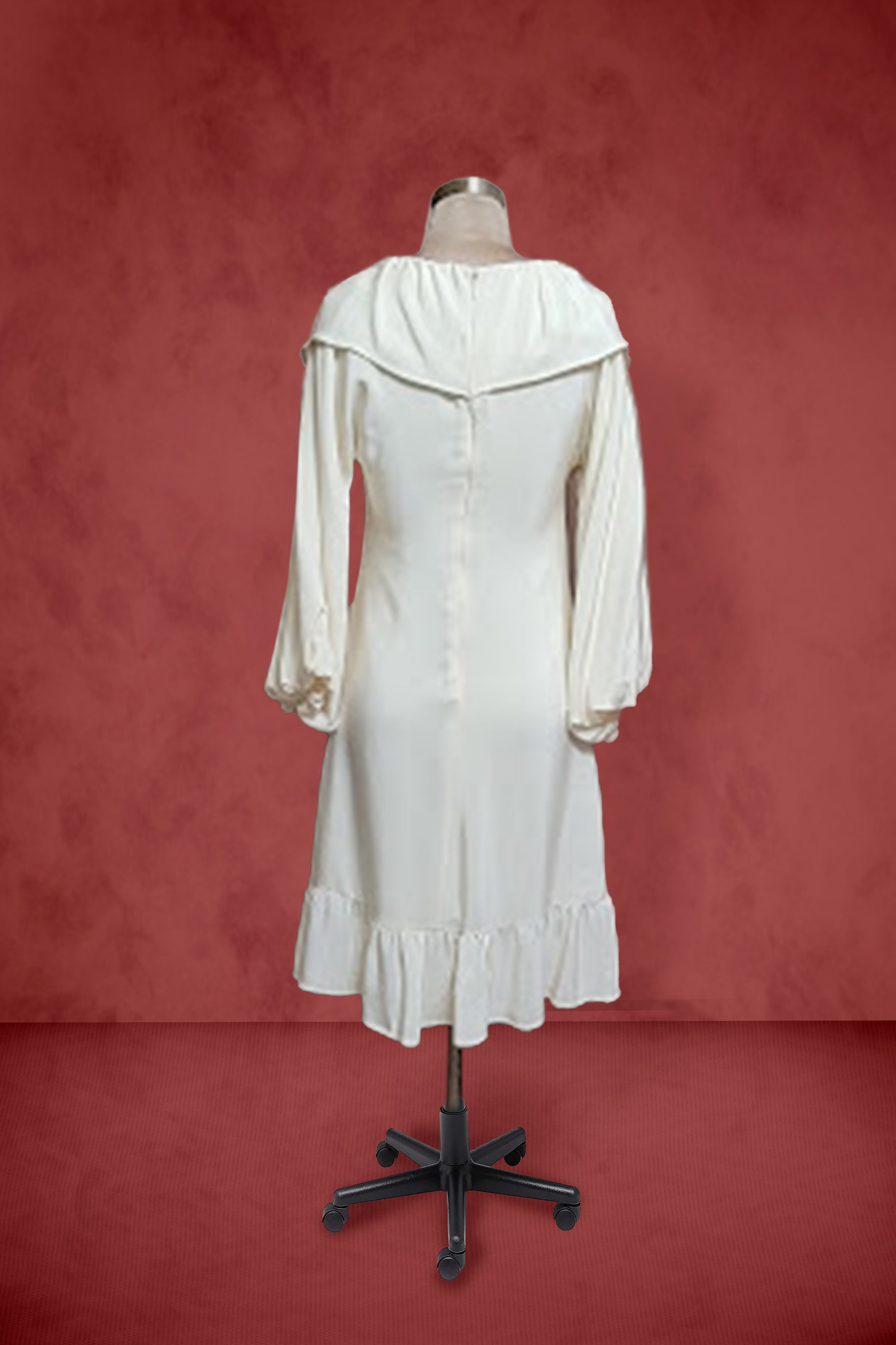 The Catalena Dolman  Sleeves Silk Dress