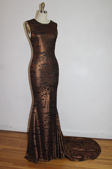 FELICIA - RUST 1930'S INSPIRED GOWN