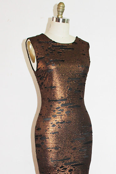 FELICIA - RUST 1930'S INSPIRED GOWN