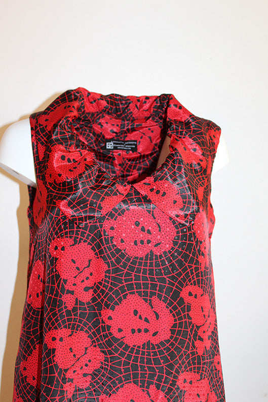 The Magdalena Red And Black Print Dress