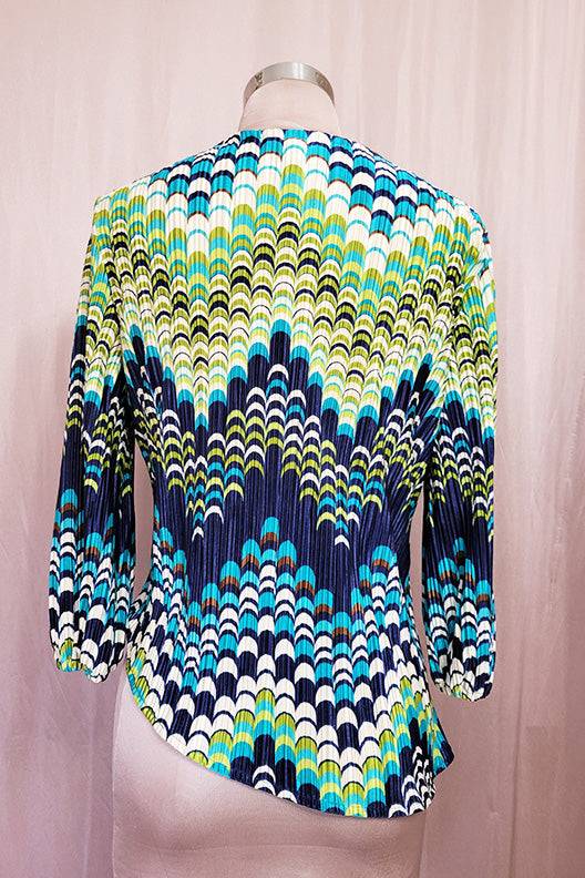 The Dora Multi-Colored  Chevron Print Top