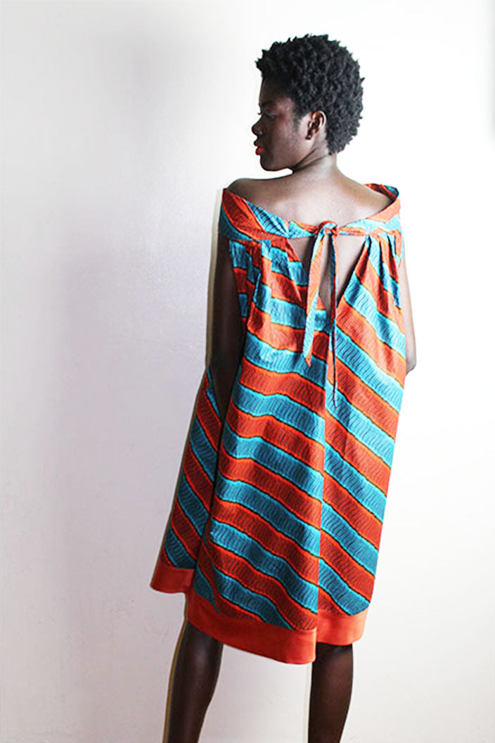 The Ciara Ankara Off Shoulder Short Dress lordana